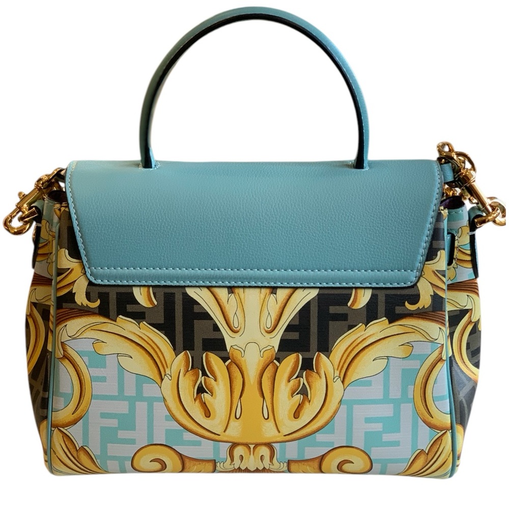 Fendi X Versace Light Blue Handbag - Picture 3 of 7